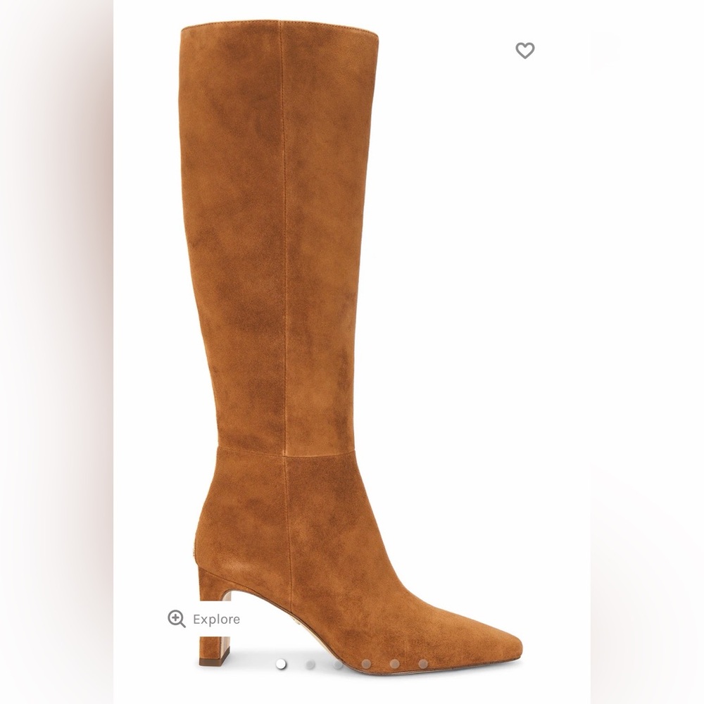 Sam Edelman Sylvie Brown Suede Heeled Boots